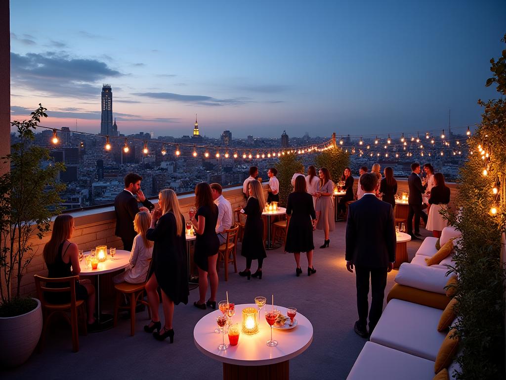 Evento privado en rooftop Madrid
